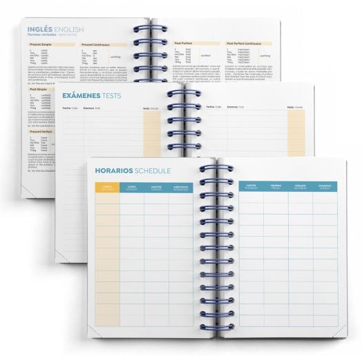 Тефтер - органайзер Miquelrius Tigers от септември 2025 до август 2026 г., ден на страница