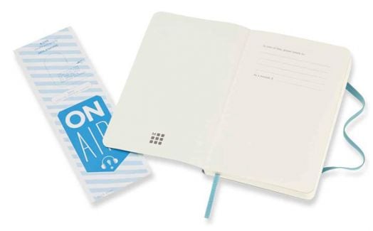 Джобен пастелносин тефтер Moleskine Classic Reef Blue с меки корици и нелинирани страници