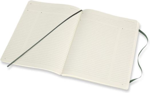 Голям зелен тефтер Moleskine Pro Collection X-Large Forest Green с меки корици