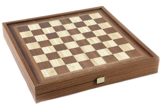 Шах и табла Manopoulos - Орех реплика, 27 х 27 см.