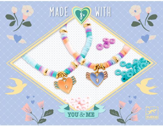 Креативен комплект Djeco: Направи си гривни - Heishi