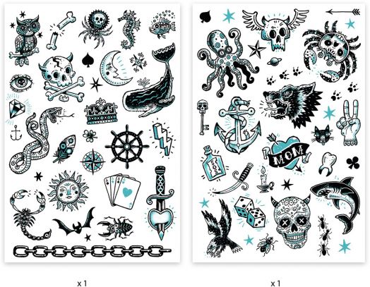 Детски татуировки Djeco - Dark Side