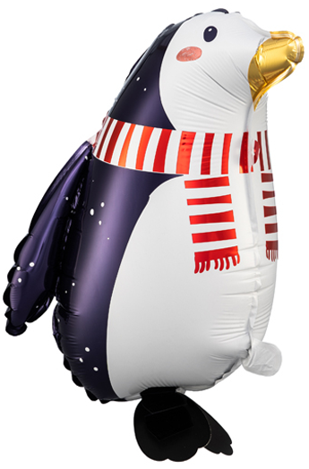 Коледен фолиев балон PartyDeco - Пингивин