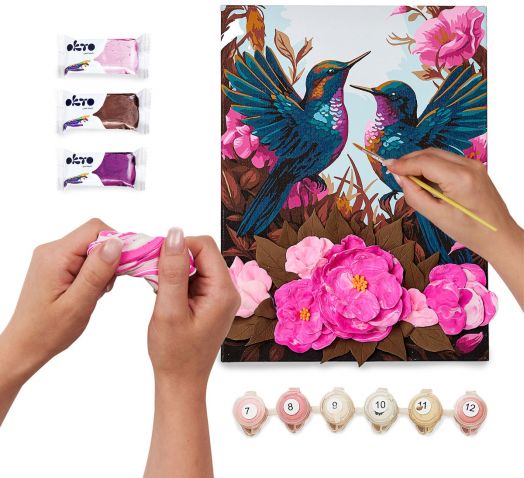 Творчески комплект Okto - Направи 3D картина с лек моделин 