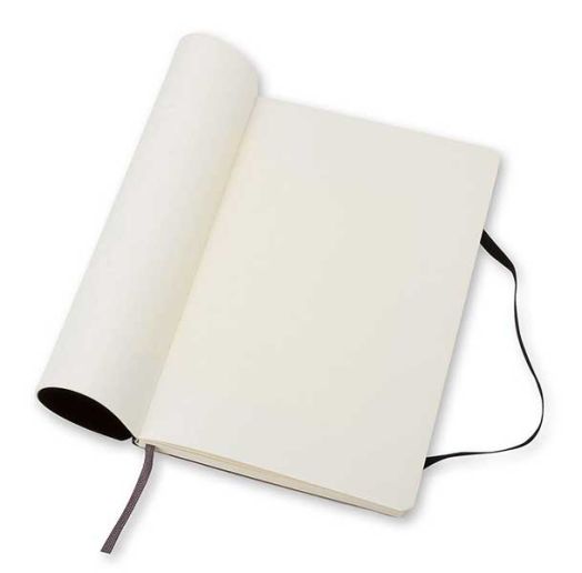 Голям XL тефтер Moleskine Classic с меки корици и бели листа, нелиниран