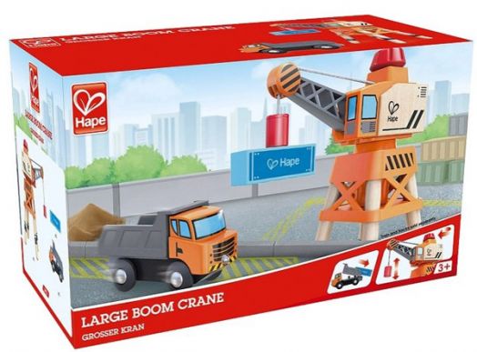 Игрален комплект Hape - Карго кран