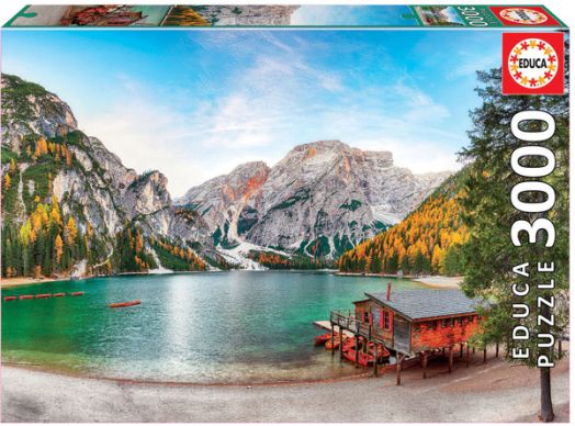 Пъзел Educa: Езерото Брайес през есента, 3000 части