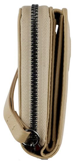Дамски портфейл Bugatti Elsa Long Zip Wallet, бежов