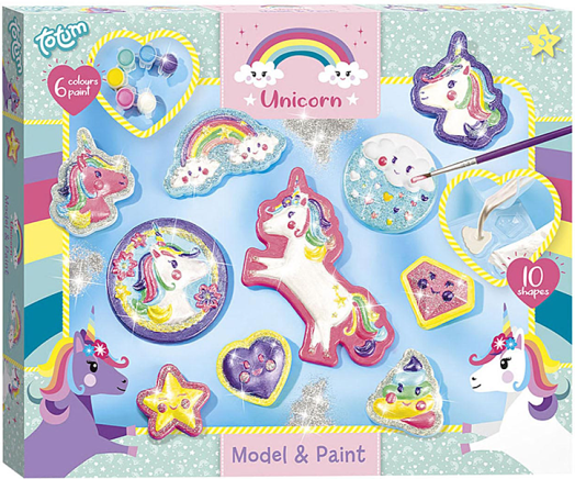 Творчески комплект Totum - Създай и оцвети гипсови фигури еднорози
