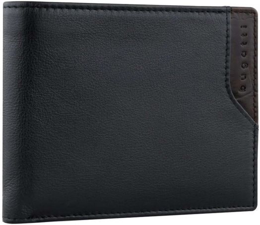 Мъжки портфейл Bugatti Corso DeLuxe Wallet With Flap, черен