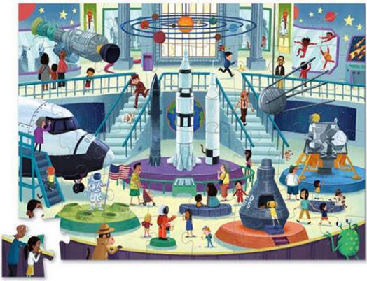 Пъзел Crocodile Creek: Ден в музея - Космос, 48 части