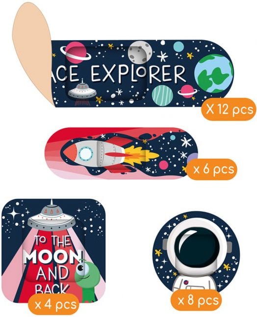 Лепенки за рани Legami - Space, 30 бр.