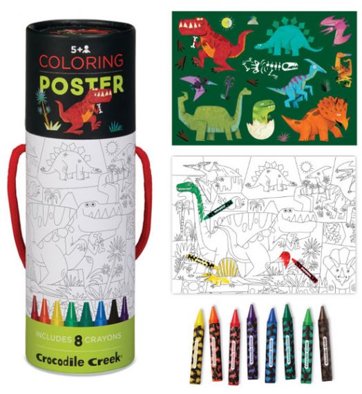 Плакат за оцветяване Crocodile Creek – Динозаври