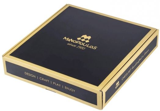 Шах Manopoulos с метални фигури, 36 х 36 см.