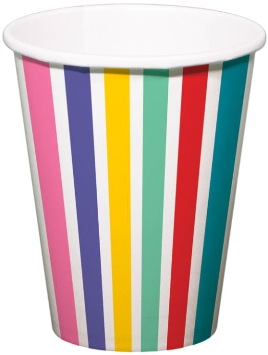 Чашки Folat - Цветни ивици, 6 бр.