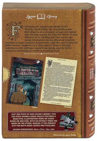 Двустранен пъзел Professor Puzzle: Шерлок Холмс - Баскервилското куче, 252 части