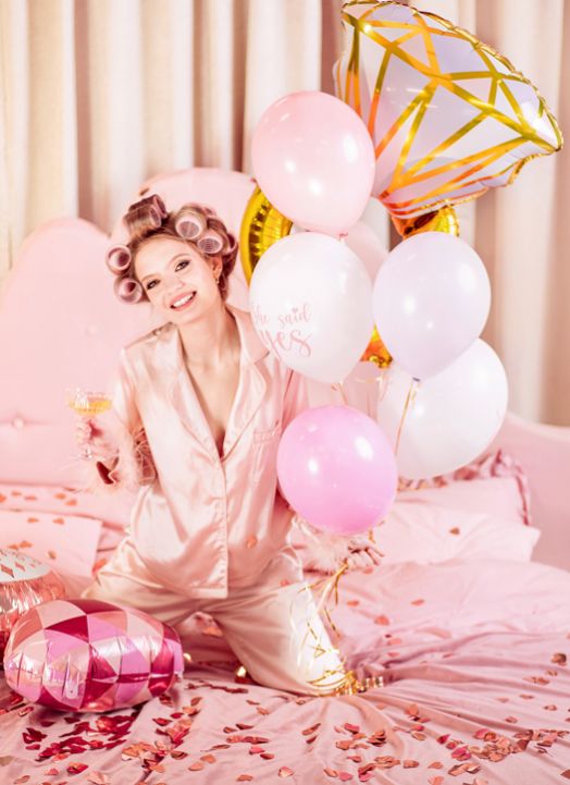 Комплект балони PartyDeco - Пръстен, 6 бр.