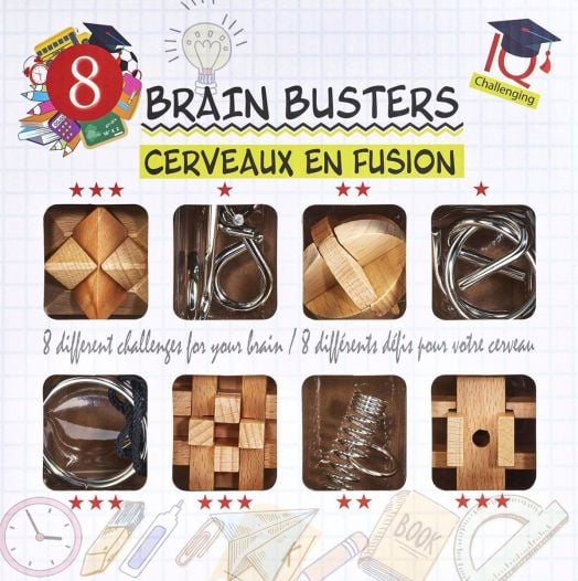 Комплект Eureka Brain Busters 3D пъзели - 8 броя