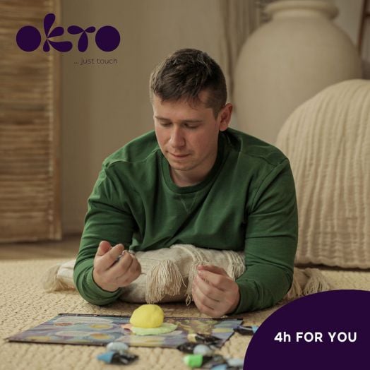 Творчески комплект Okto - Направи 3D картина с лек моделин 