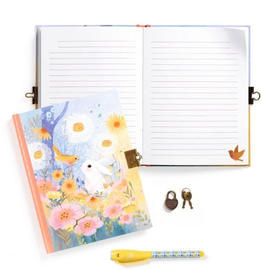 Таен дневник с магическа химикалка Djeco - Kendra, зайче