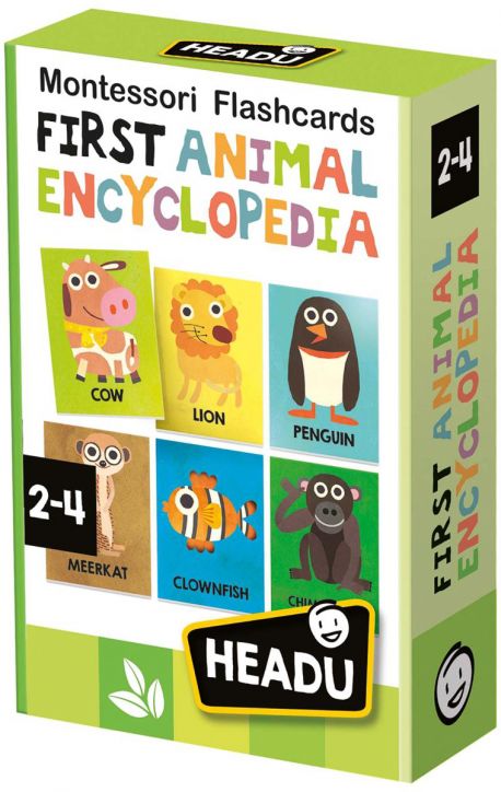 Образователни флаш карти Headu Montesorri - Моята първа енциклопедия за животни