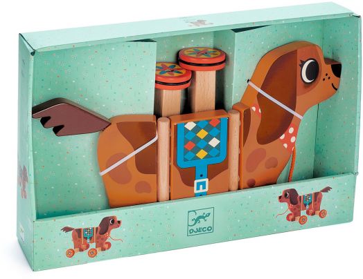 Играчка за дърпане Djeco - Куче