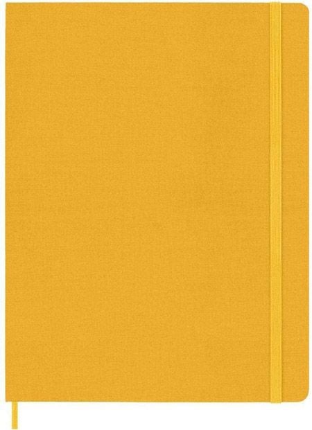 Голям оранжево-жълт тефтер Moleskine Classic Orange Yellow с твърди корици и линирани страници