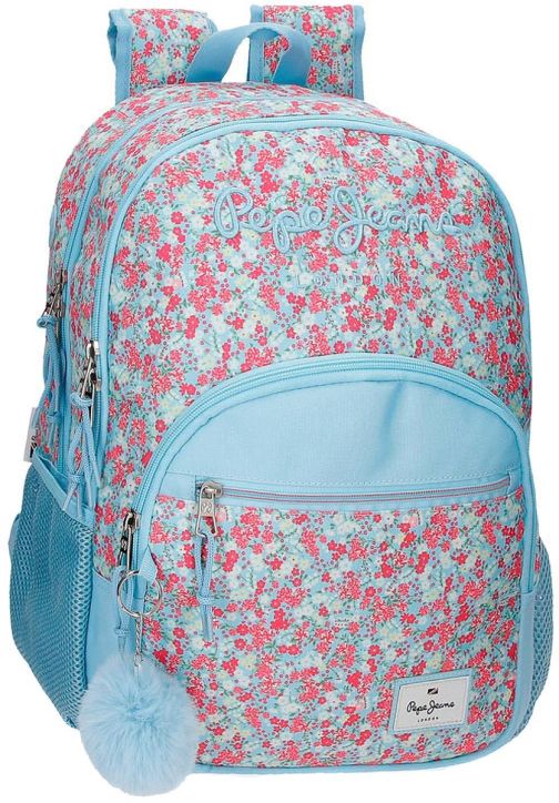 Ученическа раница Pepe Jeans Aide с две отделения и преден заоблен джоб