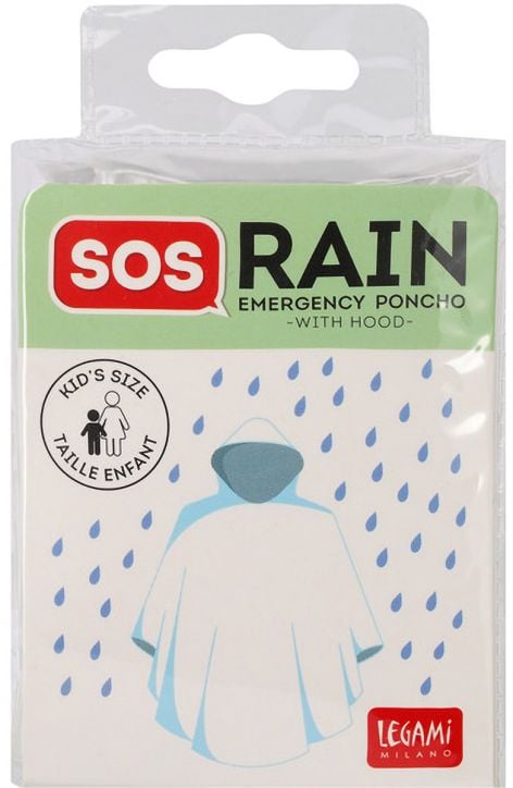 Детски дъждобран пончо с качулка Legami