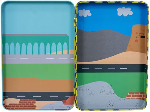 Кутия с магнити Floss & Rock, Magnetic Playtime, Construction - Строителни машини