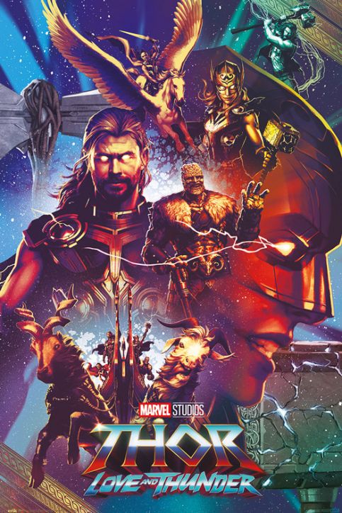 Голям плакат Marvel Thor Love and Thunder