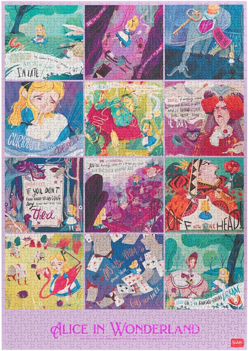 Пъзел Legami - Алиса в страната на чудеса, 1000 части
