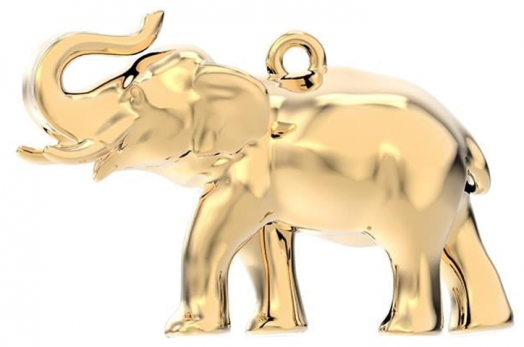 Колие с медальон Chocli - Elephant