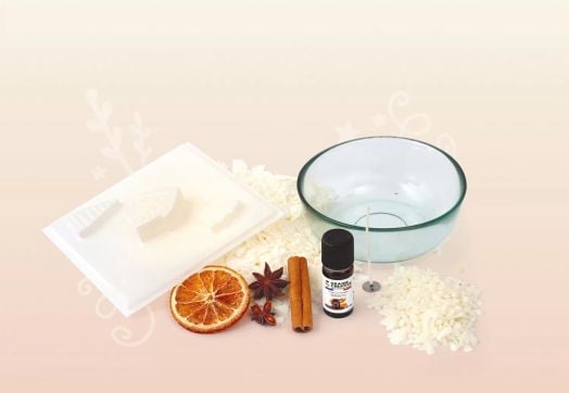 Комплект за правене на свещ Graine Creative - Зимна гурме свещ