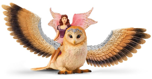 Комплект Schleich: Фея с бляскава сова
