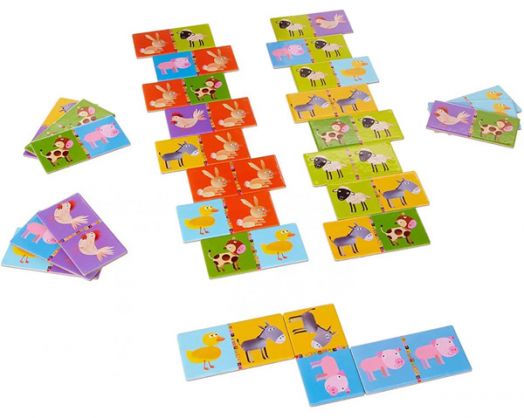 Детско домино Djeco - Животни от фермата