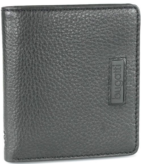 Вертикален портфейл Bugatti Pregio, черен