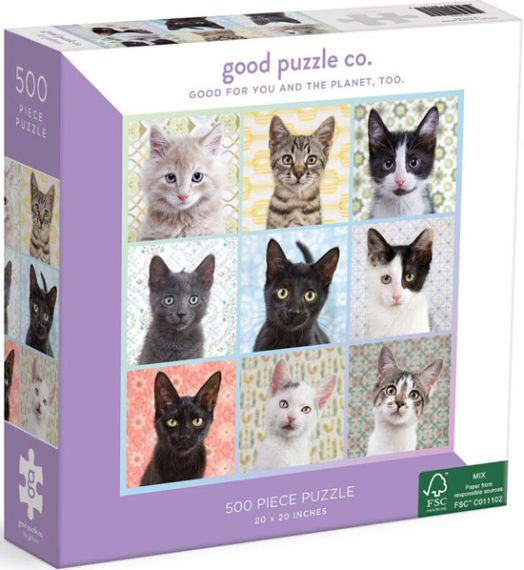 Пъзел Good Puzzle - Котешки портрет, 500 части