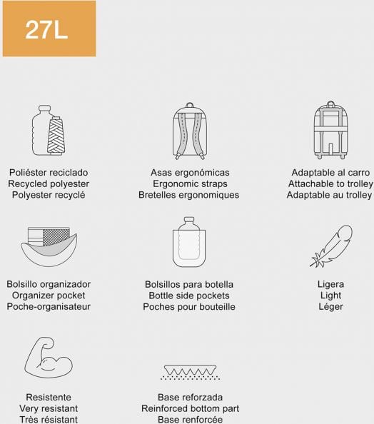 Раница Miquelrius Wake Up с две отделения, 27 л.