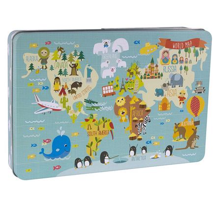 Пъзел Картата на света, 24 части