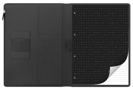 Черна папка Filofax Metropol X-Large Black с място за таблет