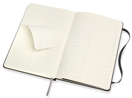 Черен тефтер Moleskine Pro Collection Large Black с твърди корици