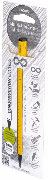 Молив Troika Construction Endless, жълт