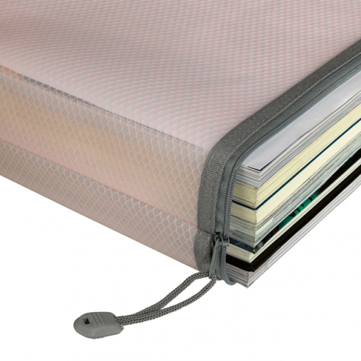 Папка с цип Snopake Mesh Zippa Bag B4, пастелно розово