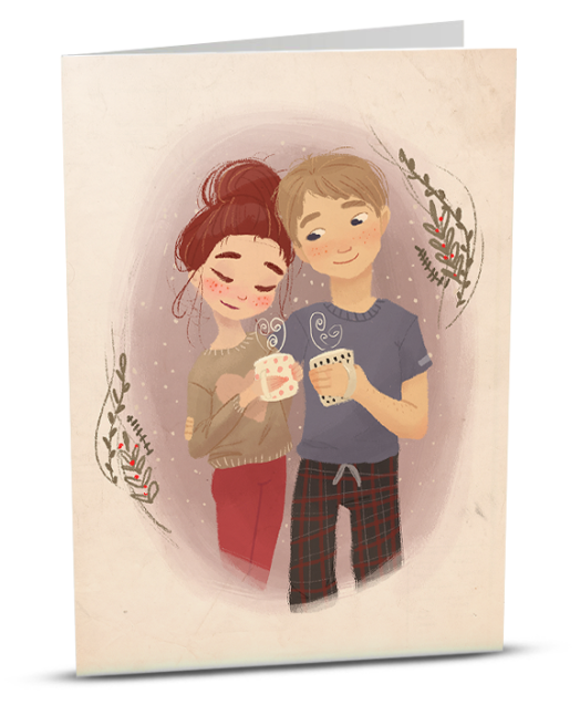 iGreet Картичка - Влюбена двойка