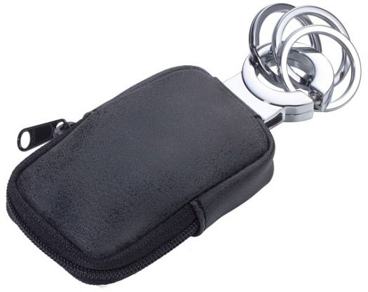 Ключодържател Troika с калъф - Clean Click, тъмносив