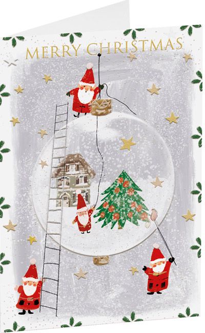 Коледна картичка Busquets: Дядо Коледа