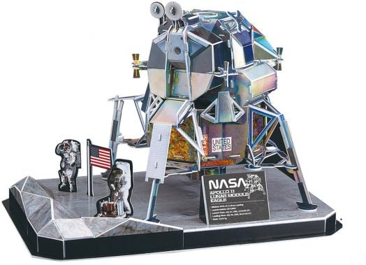 3D пъзел Cubic Fun Лунен модул NASA Apollo 11 Eagle, 93 части