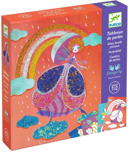 Творчески комплект Djeco - Направи си сам колажи с мъниста