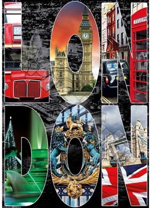 Класически пъзел Educa: Колаж на Лондон, 1000 части